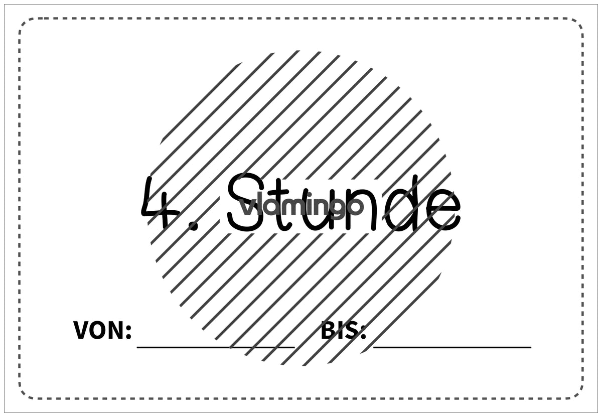 Stundenplan: 50+ Bildkarten für den Klassenraum