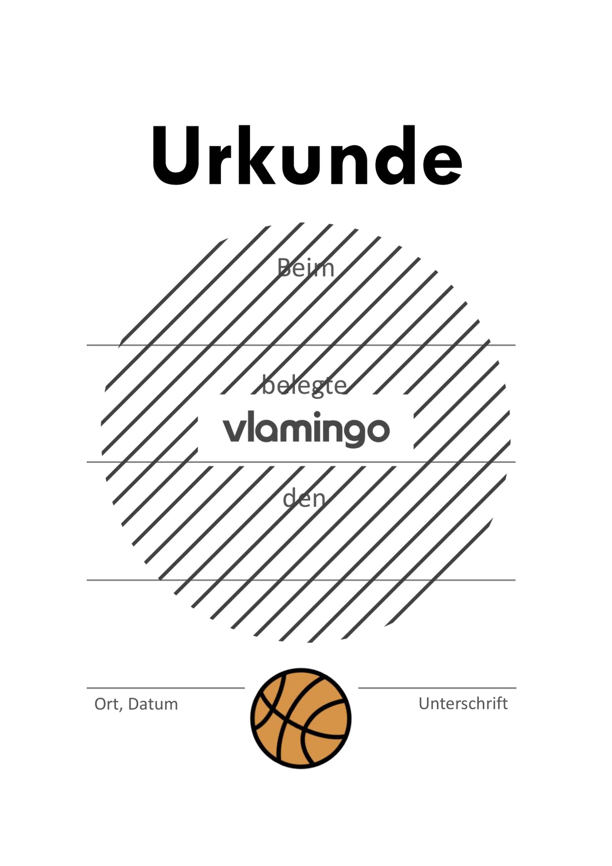 Basketball - 12 Urkunden-Vorlagen für Turniere & Wettbewerbe [editierbar]