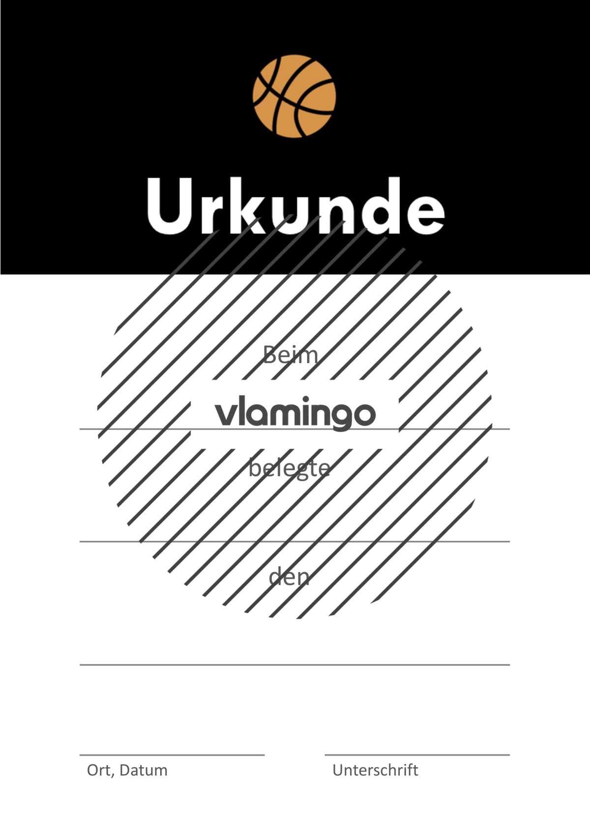Basketball - 12 Urkunden-Vorlagen für Turniere & Wettbewerbe [editierbar]