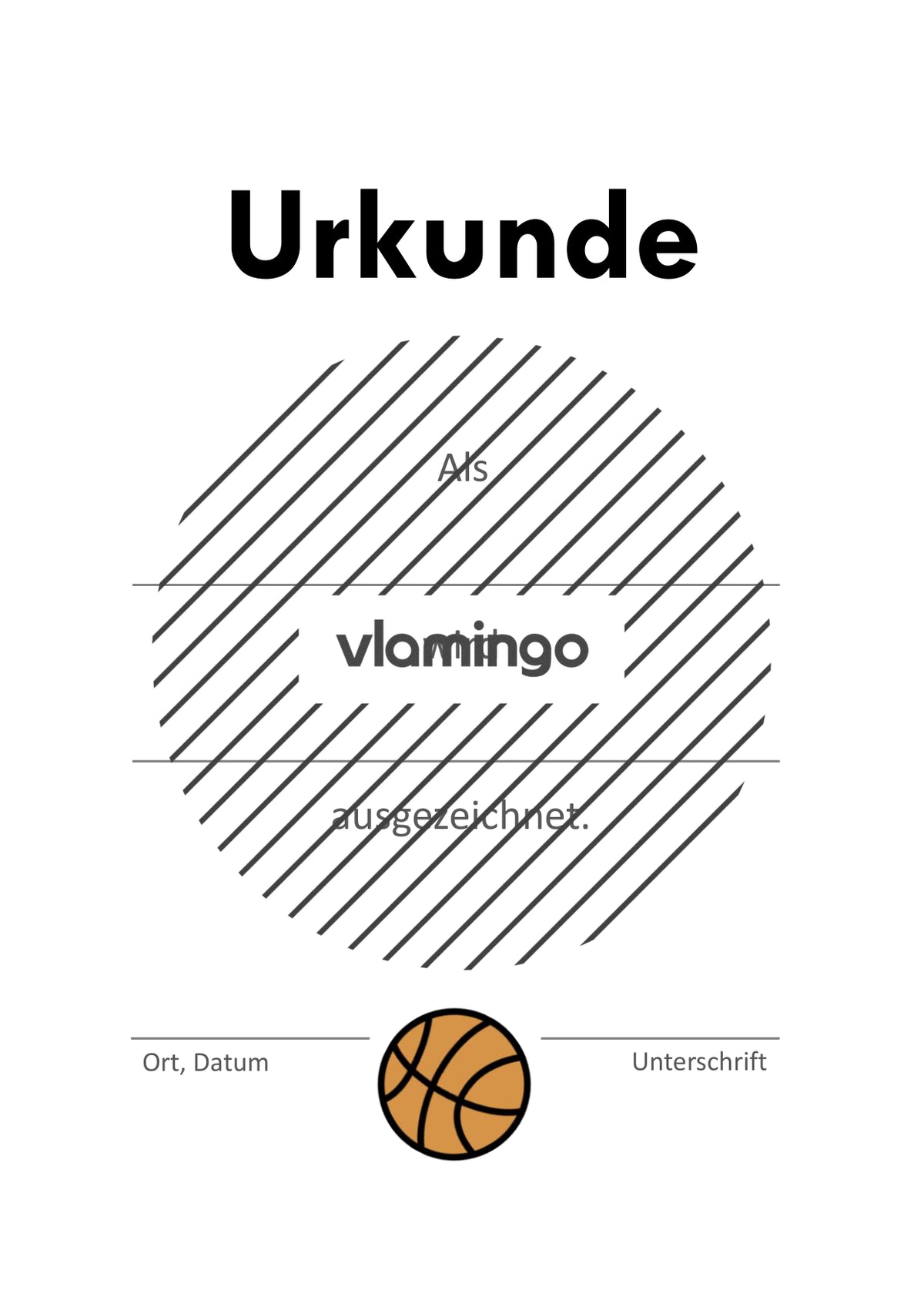 Basketball - 12 Urkunden-Vorlagen für Turniere & Wettbewerbe [editierbar]