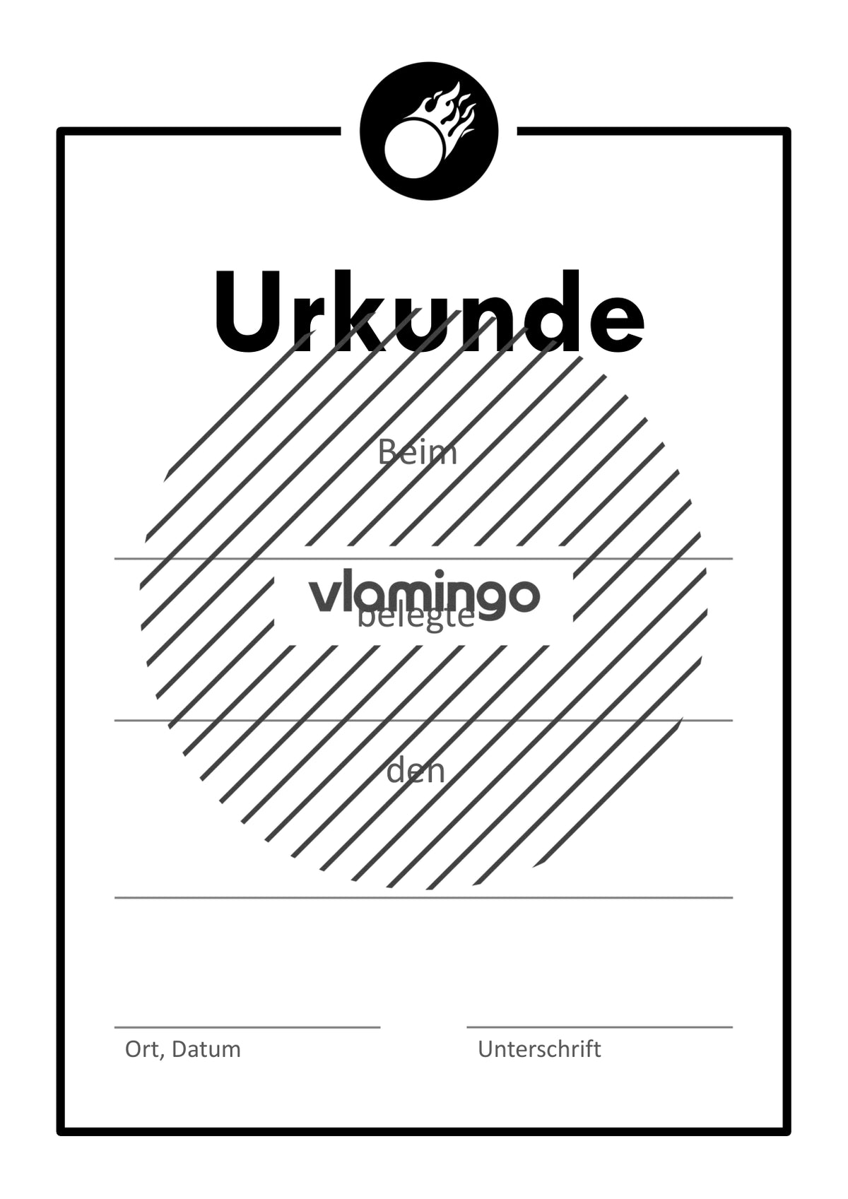 Brennball - 12 Urkunden-Vorlagen für Turniere [editierbar]