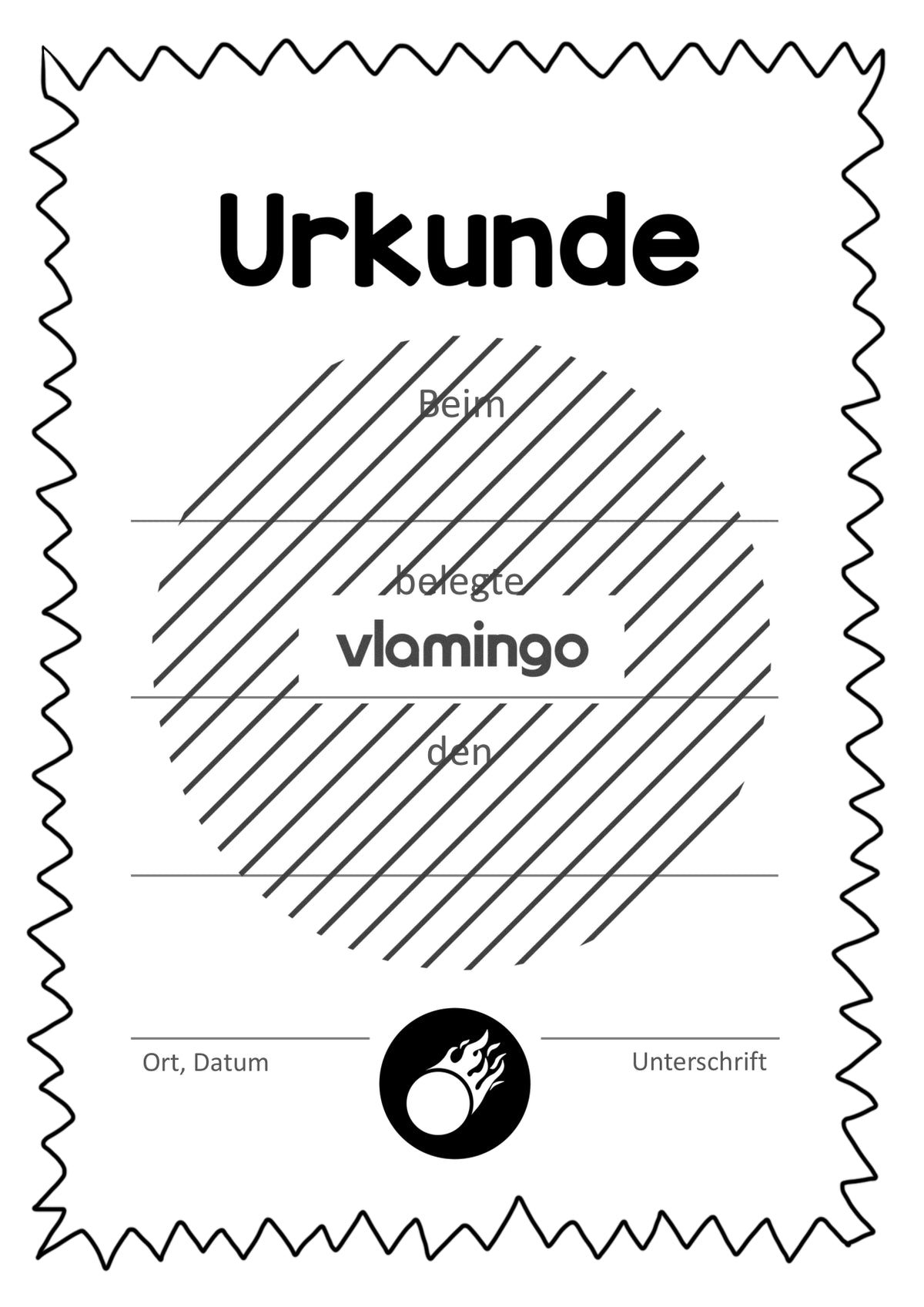 Brennball - 12 Urkunden-Vorlagen für Turniere [editierbar]