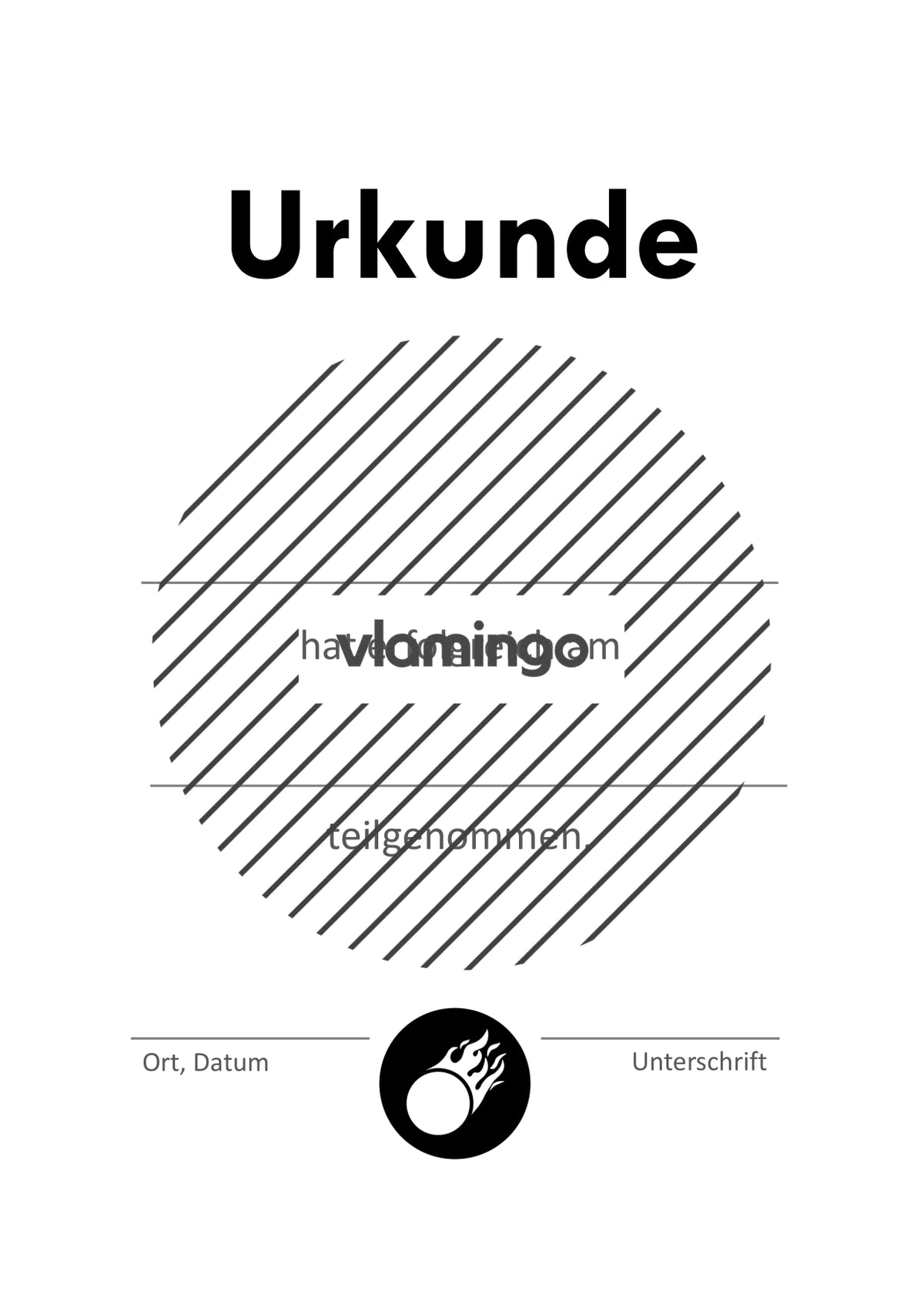 Brennball - 12 Urkunden-Vorlagen für Turniere [editierbar]