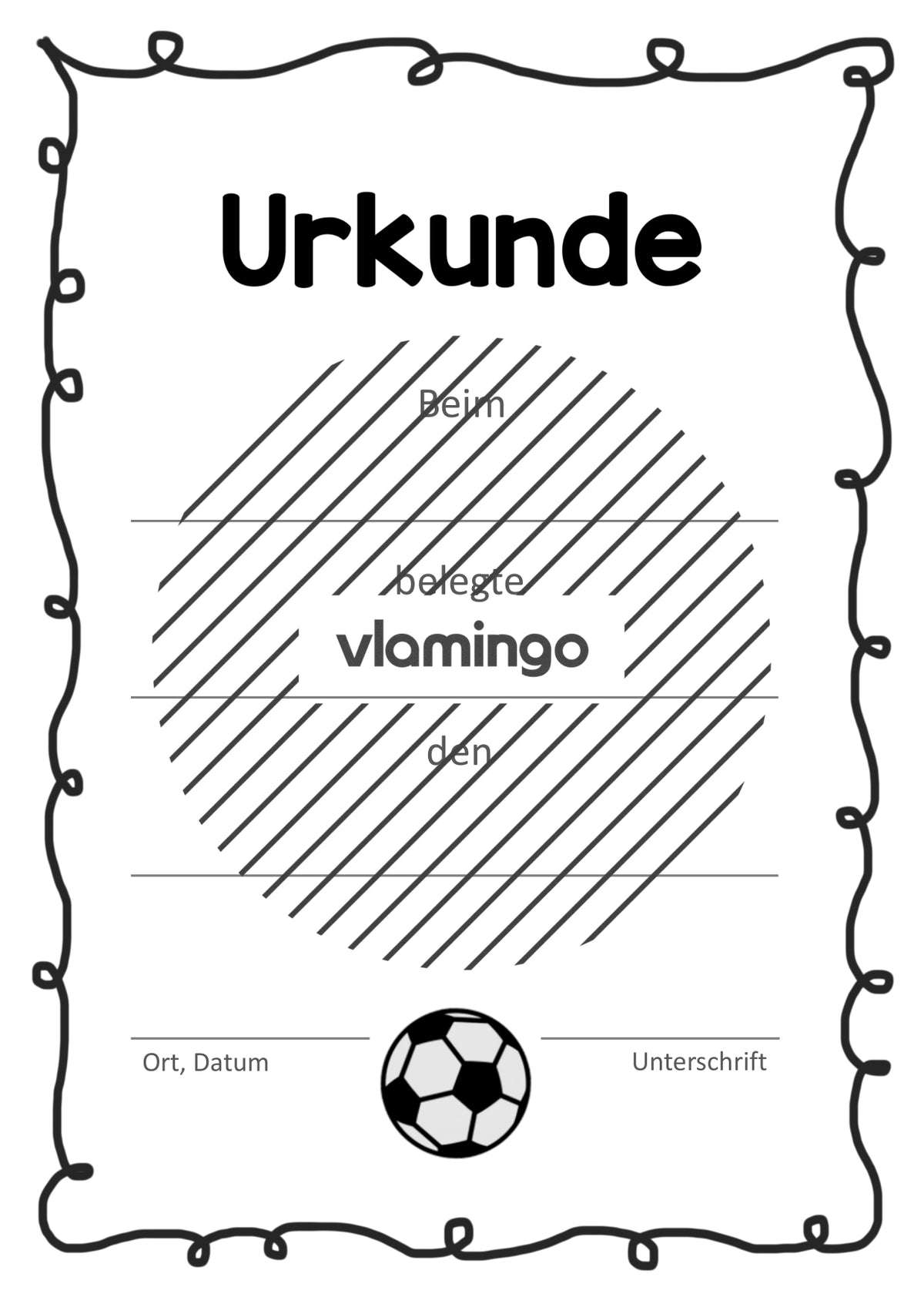 Fußball - 12 Urkunden-Vorlagen für Turniere und Wettbewerbe [editierbar]