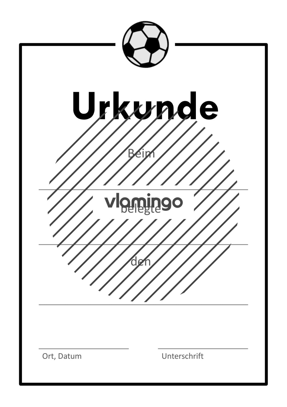 Fußball - 12 Urkunden-Vorlagen für Turniere und Wettbewerbe [editierbar]