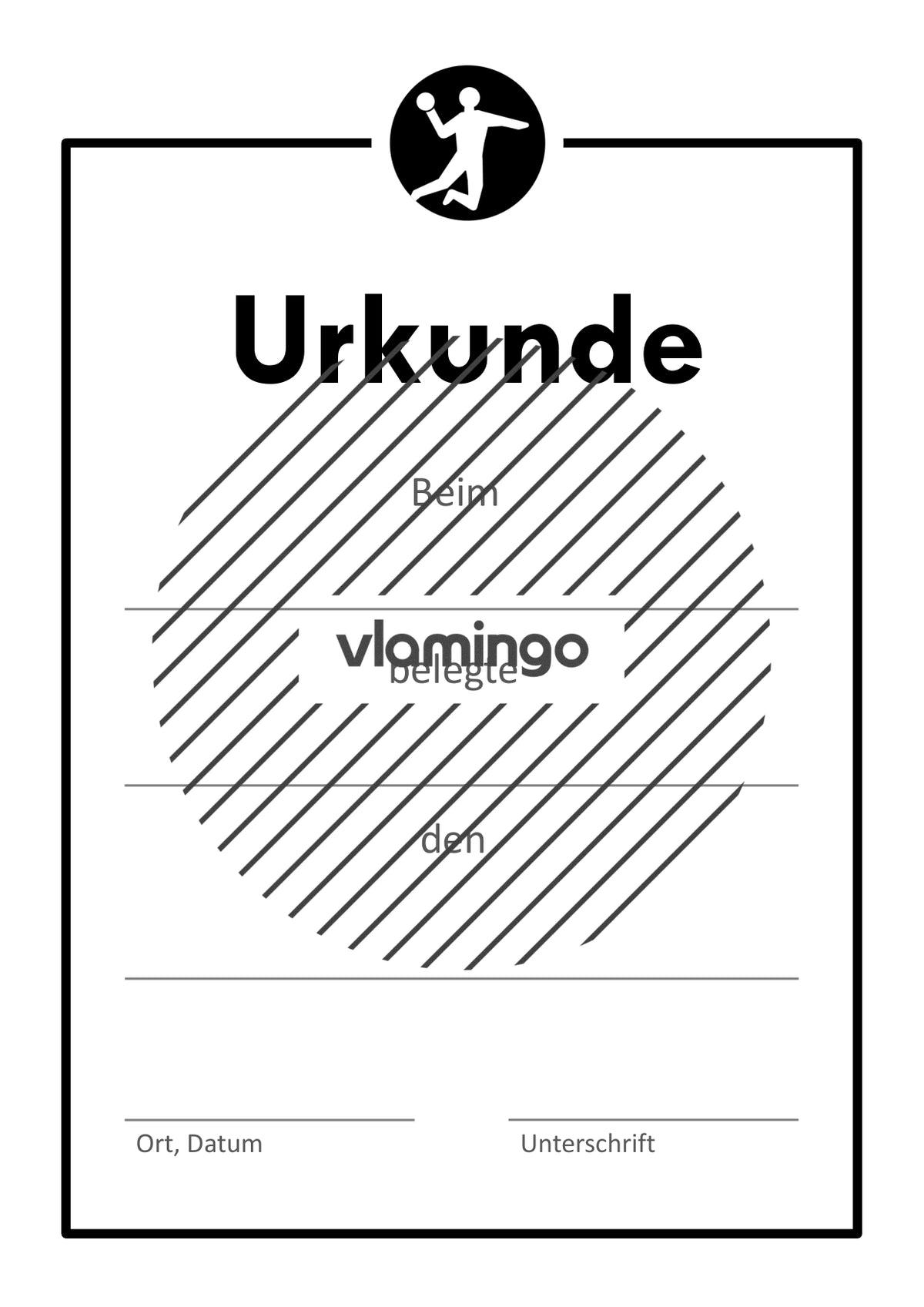 Handball - 12 Urkunden-Vorlagen für Turniere und Wettbewerbe [editierbar]