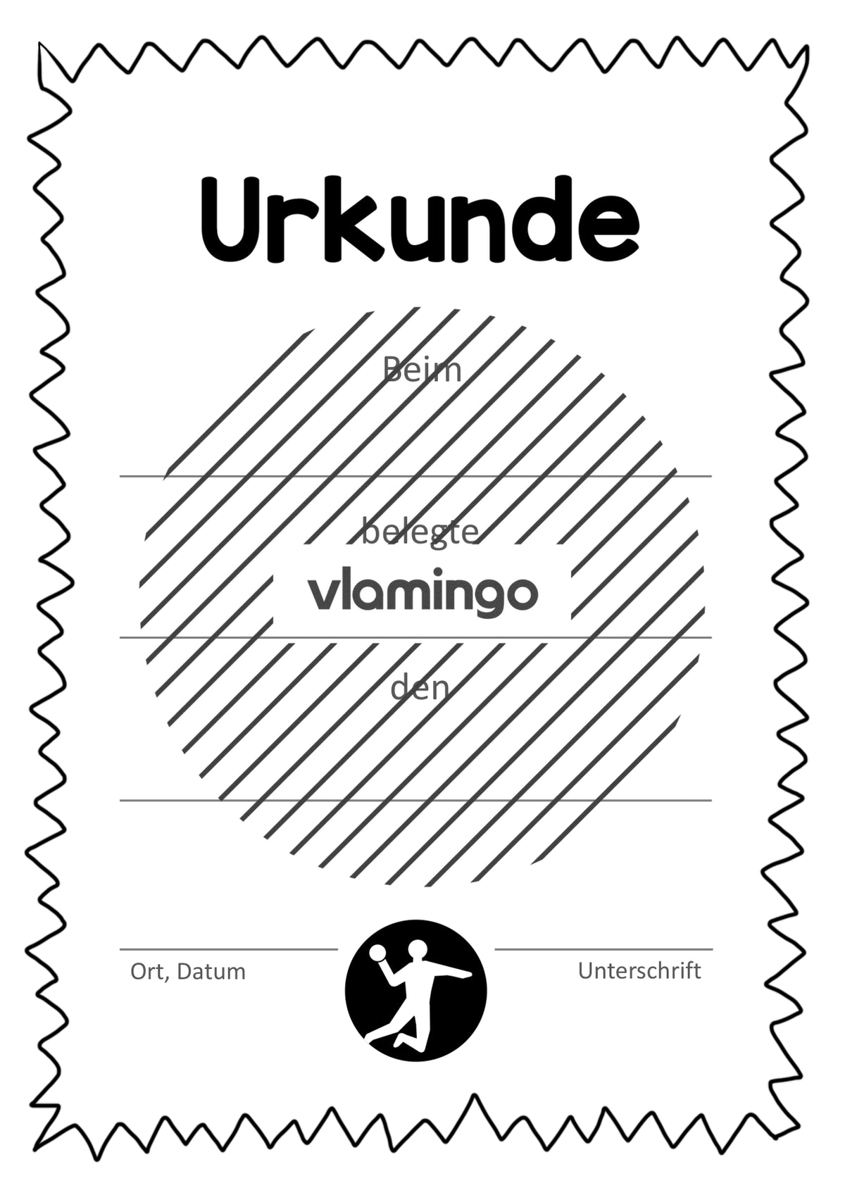 Handball - 12 Urkunden-Vorlagen für Turniere und Wettbewerbe [editierbar]