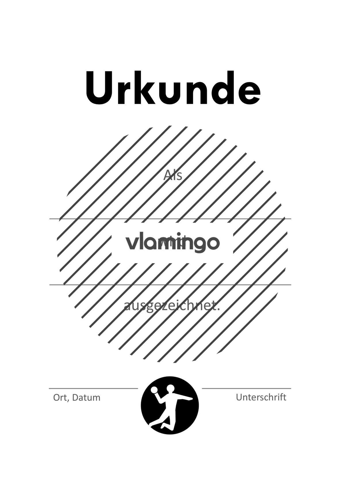Handball - 12 Urkunden-Vorlagen für Turniere und Wettbewerbe [editierbar]