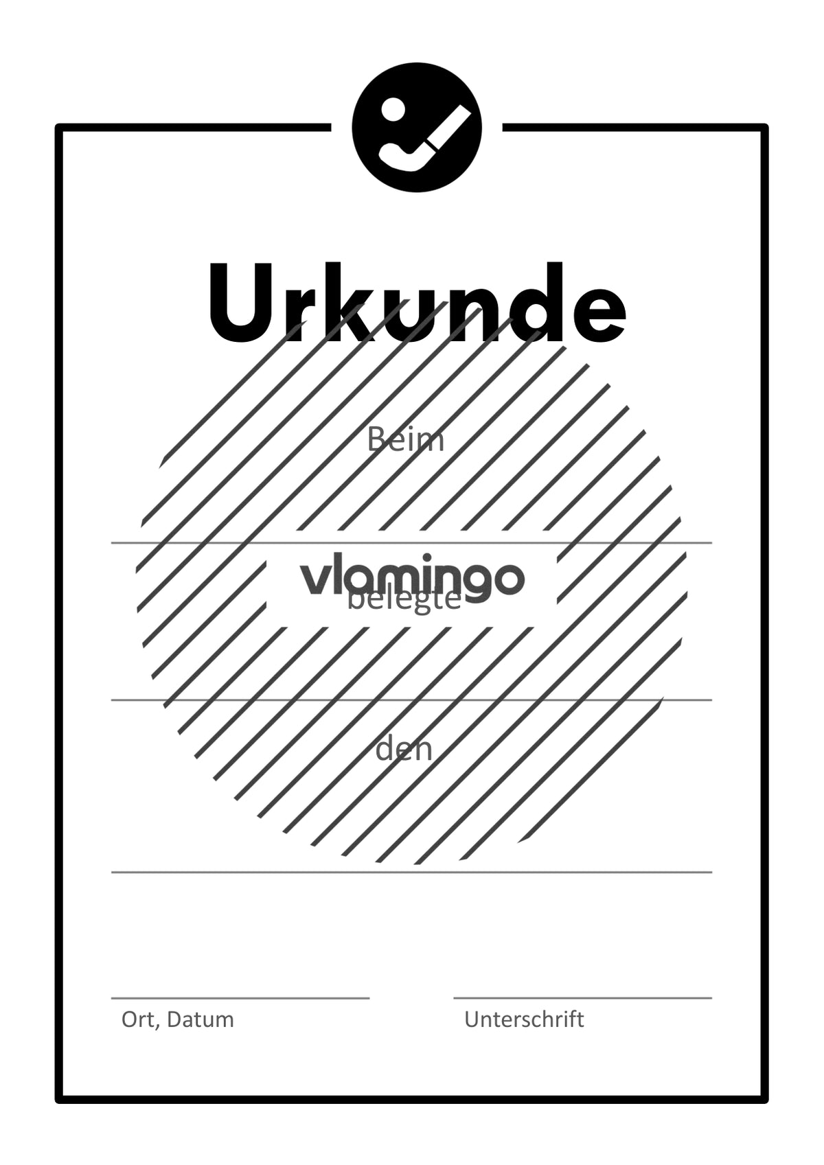 Hockey / Unihockey / Floorball - 12 Urkunden-Vorlagen für Turniere [editierbar]