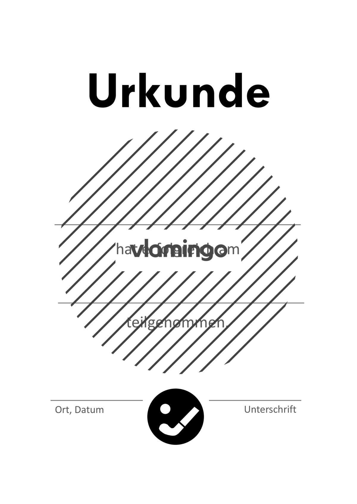 Hockey / Unihockey / Floorball - 12 Urkunden-Vorlagen für Turniere [editierbar]
