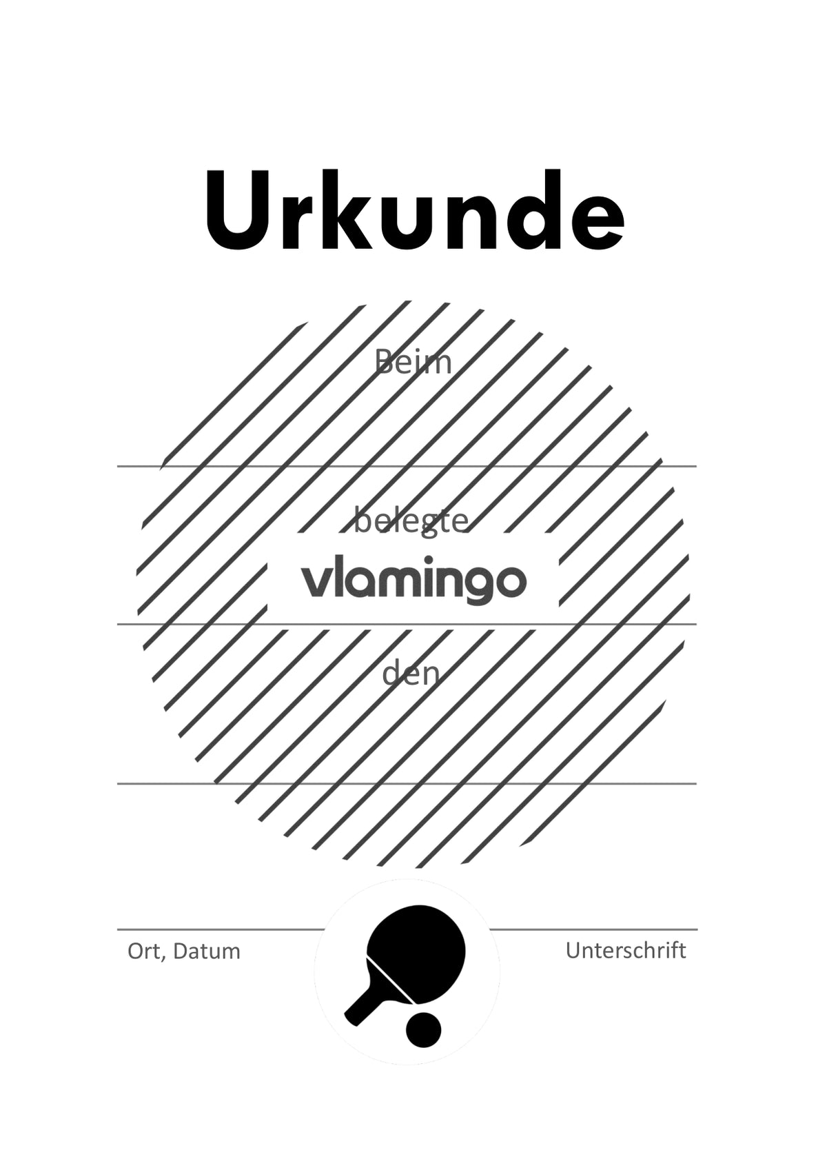 Tischtennis - 12 Urkunden-Vorlagen für Turniere & Wettbewerbe [editierbar]