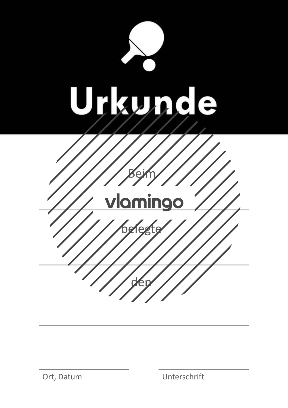 Tischtennis - 12 Urkunden-Vorlagen für Turniere & Wettbewerbe [editierbar]