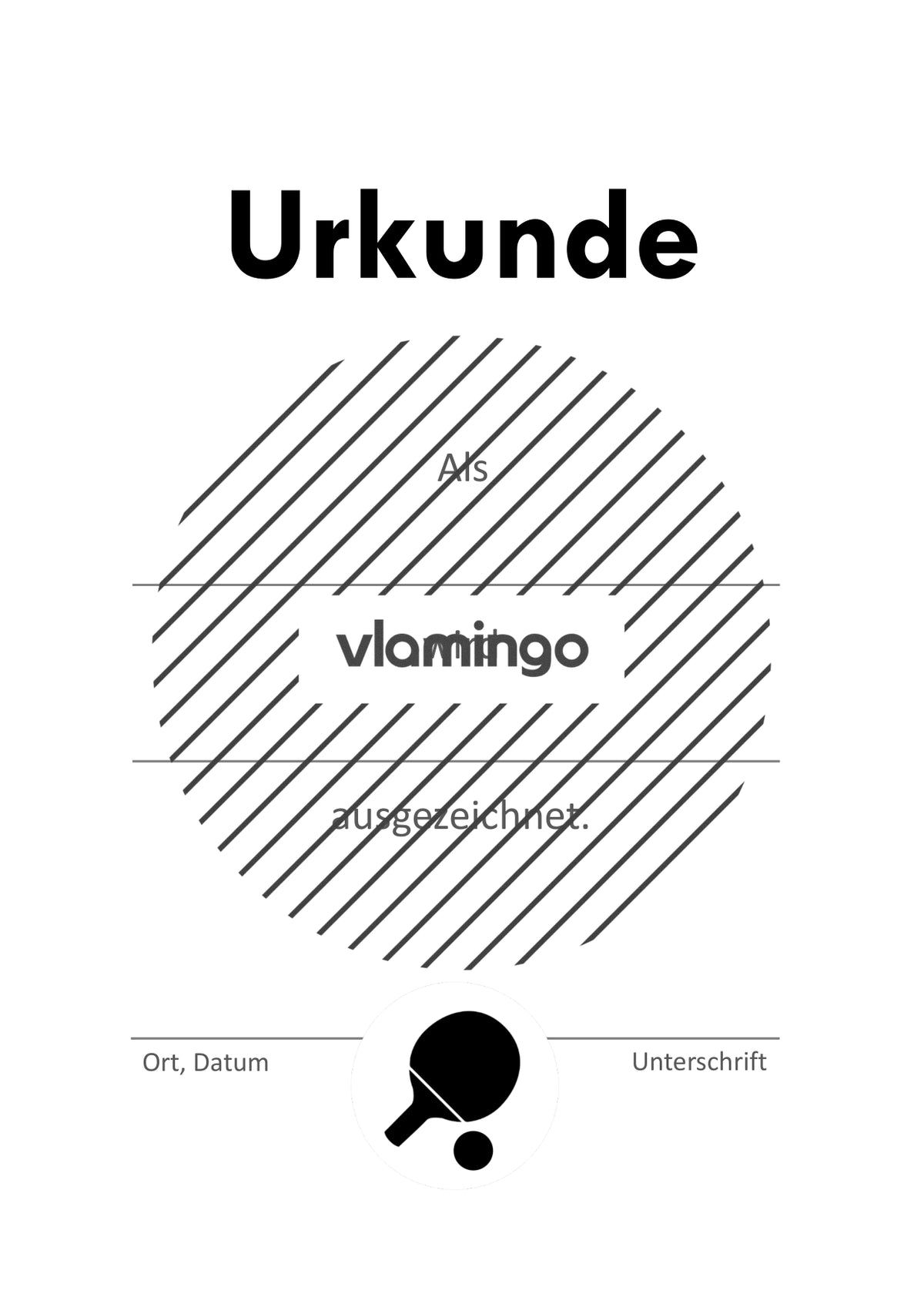Tischtennis - 12 Urkunden-Vorlagen für Turniere & Wettbewerbe [editierbar]
