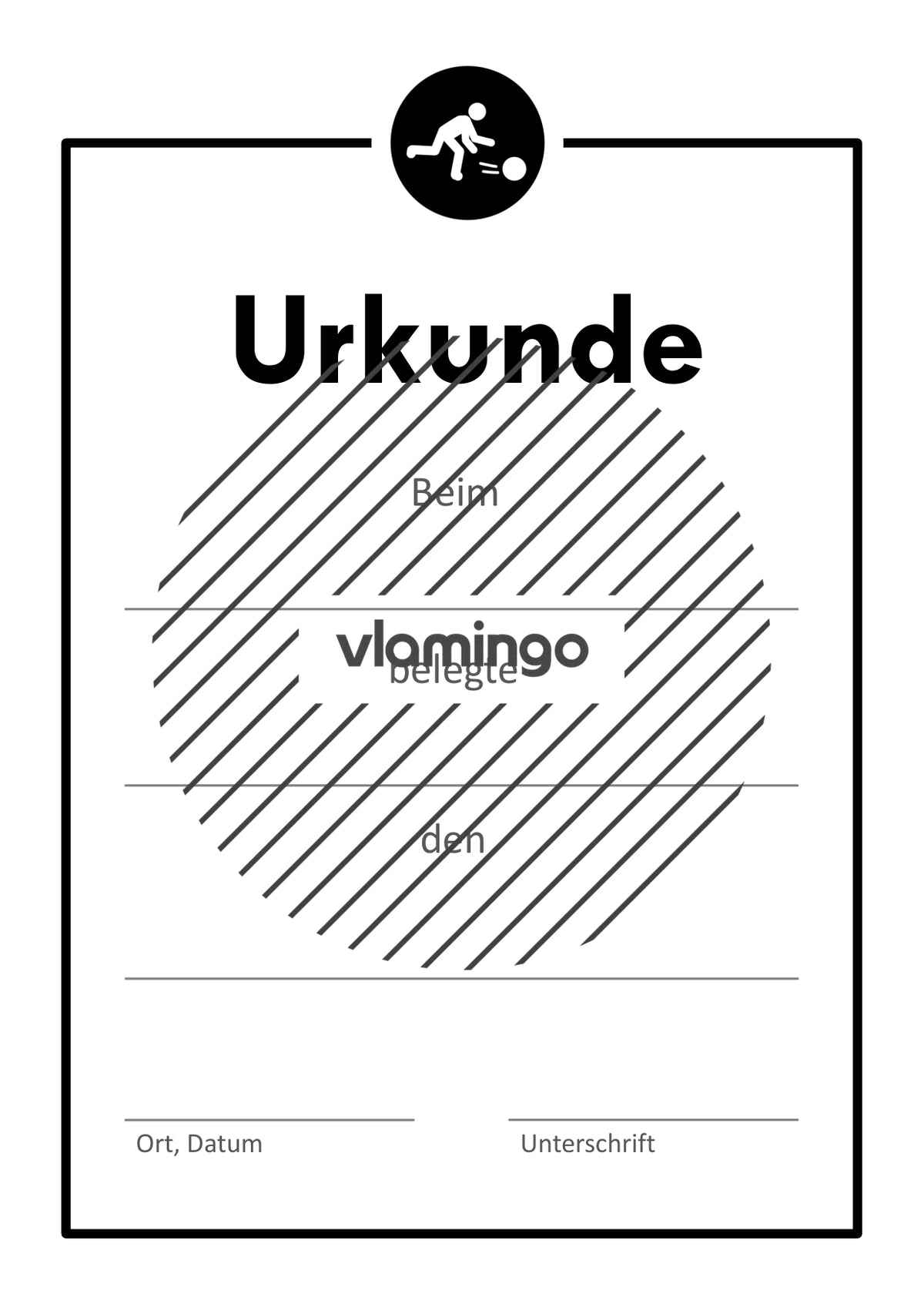 Boßeln - 12 Urkunden-Vorlagen für Turniere & Wettbewerbe [editierbar]