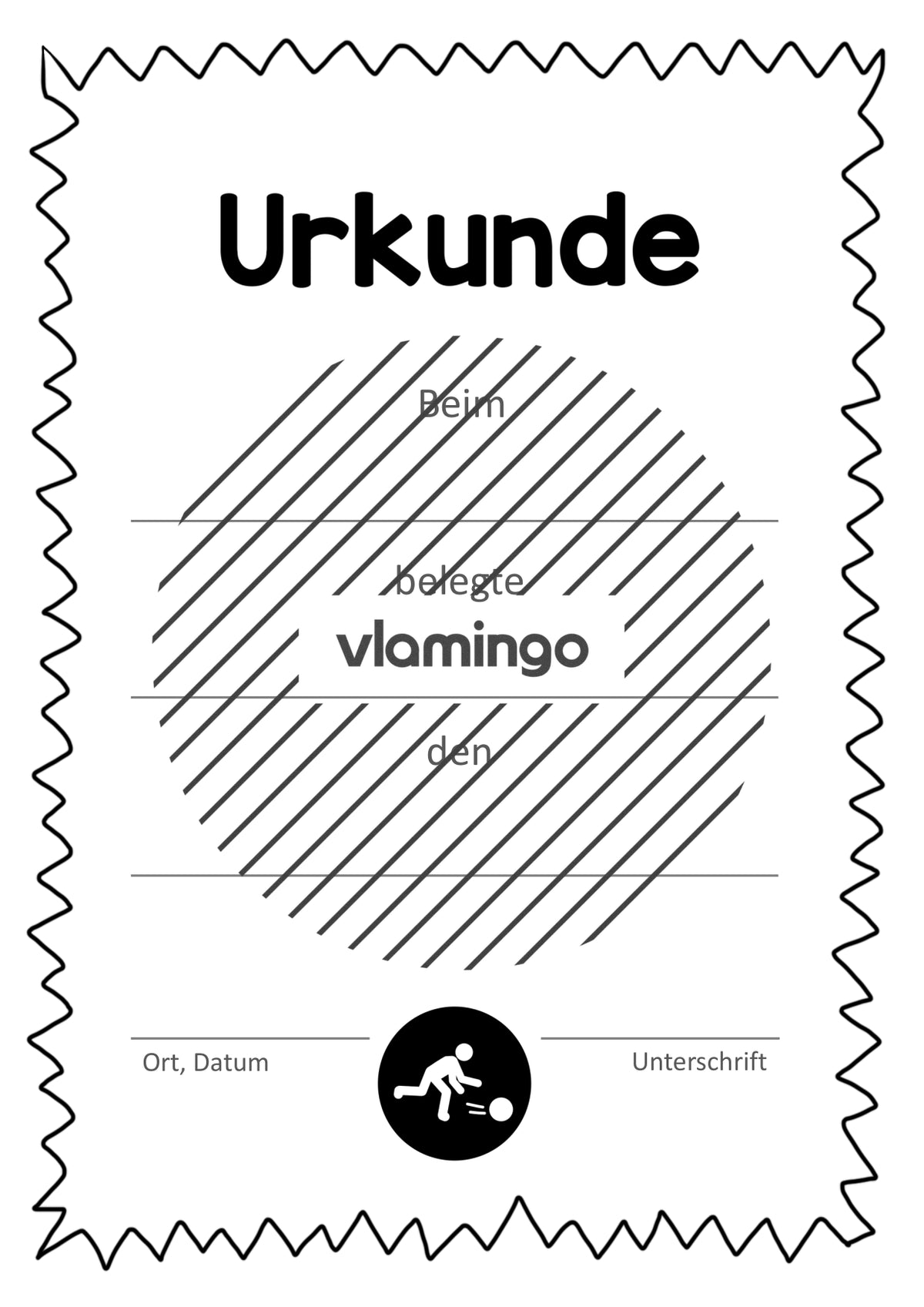 Boßeln - 12 Urkunden-Vorlagen für Turniere & Wettbewerbe [editierbar]
