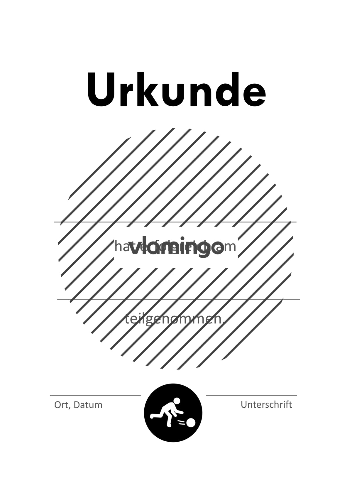 Boßeln - 12 Urkunden-Vorlagen für Turniere & Wettbewerbe [editierbar]