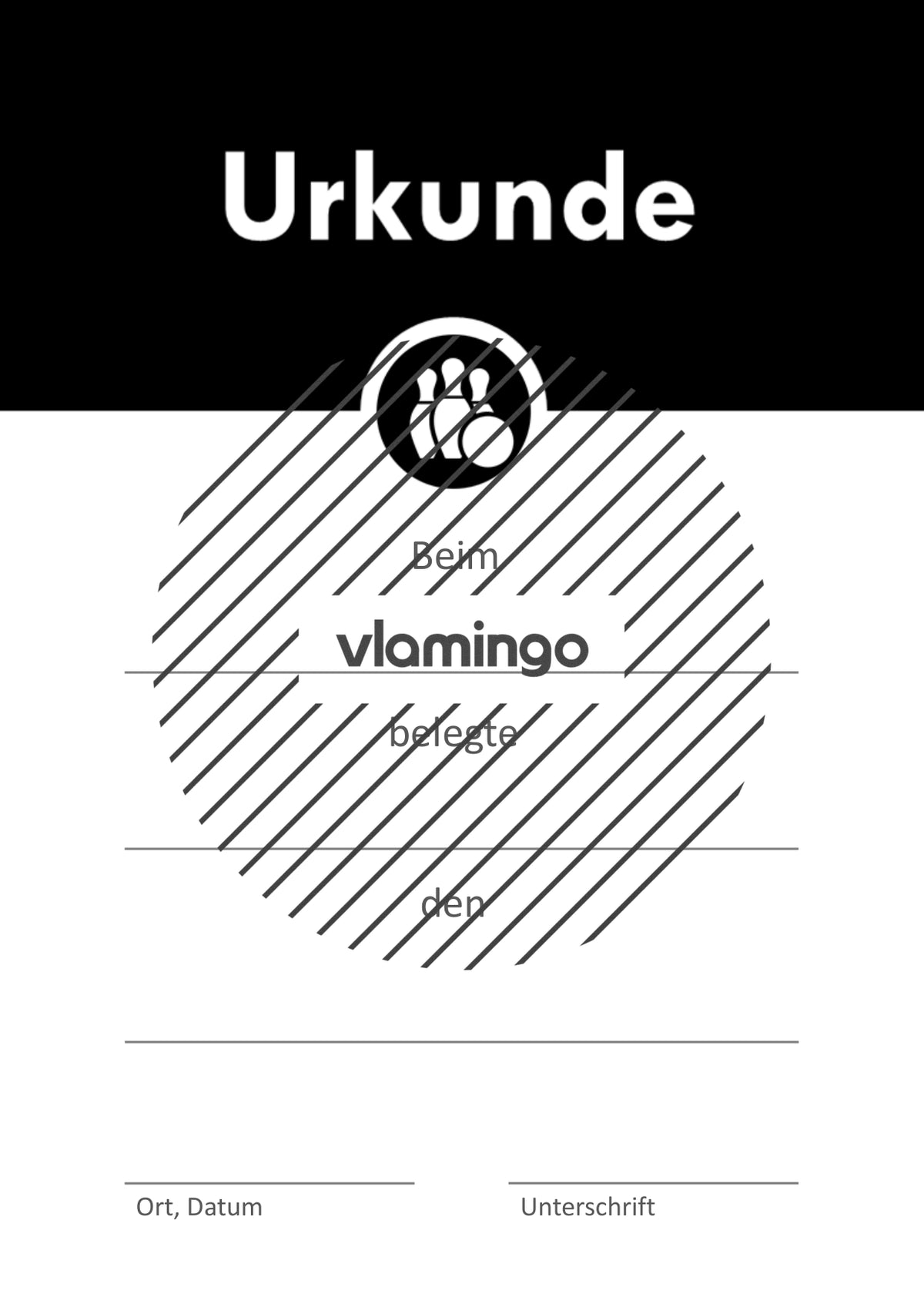 Kegeln - 12 Urkunden-Vorlagen für Turniere & Wettbewerbe [editierbar]