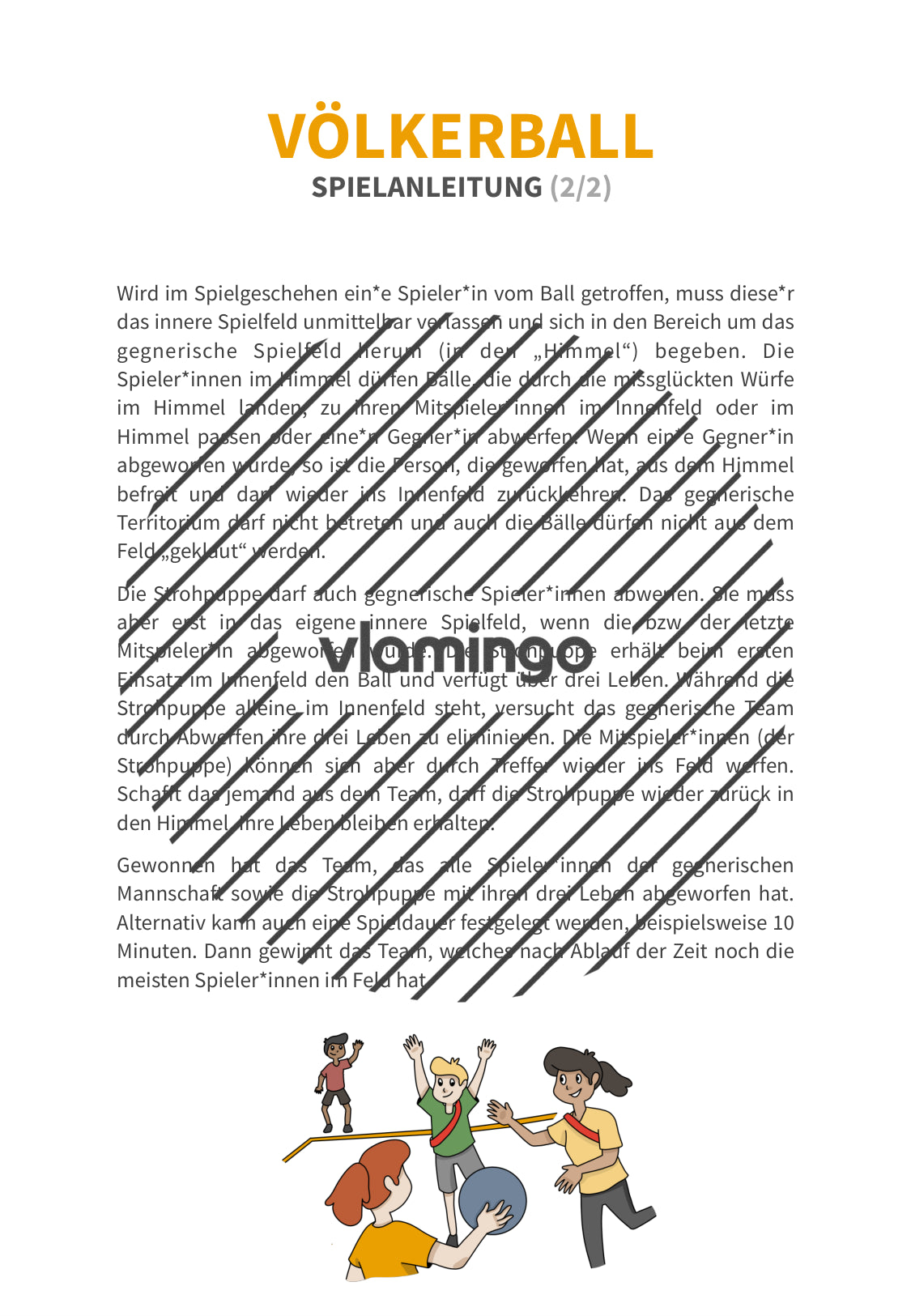 20+ Völkerball-Varianten für den Sportunterricht (Zwei-Felder-Ball)