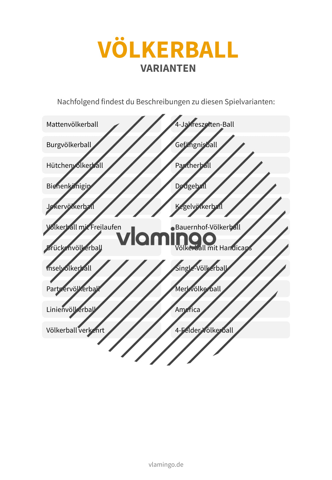 20+ Völkerball-Varianten für den Sportunterricht (Zwei-Felder-Ball)