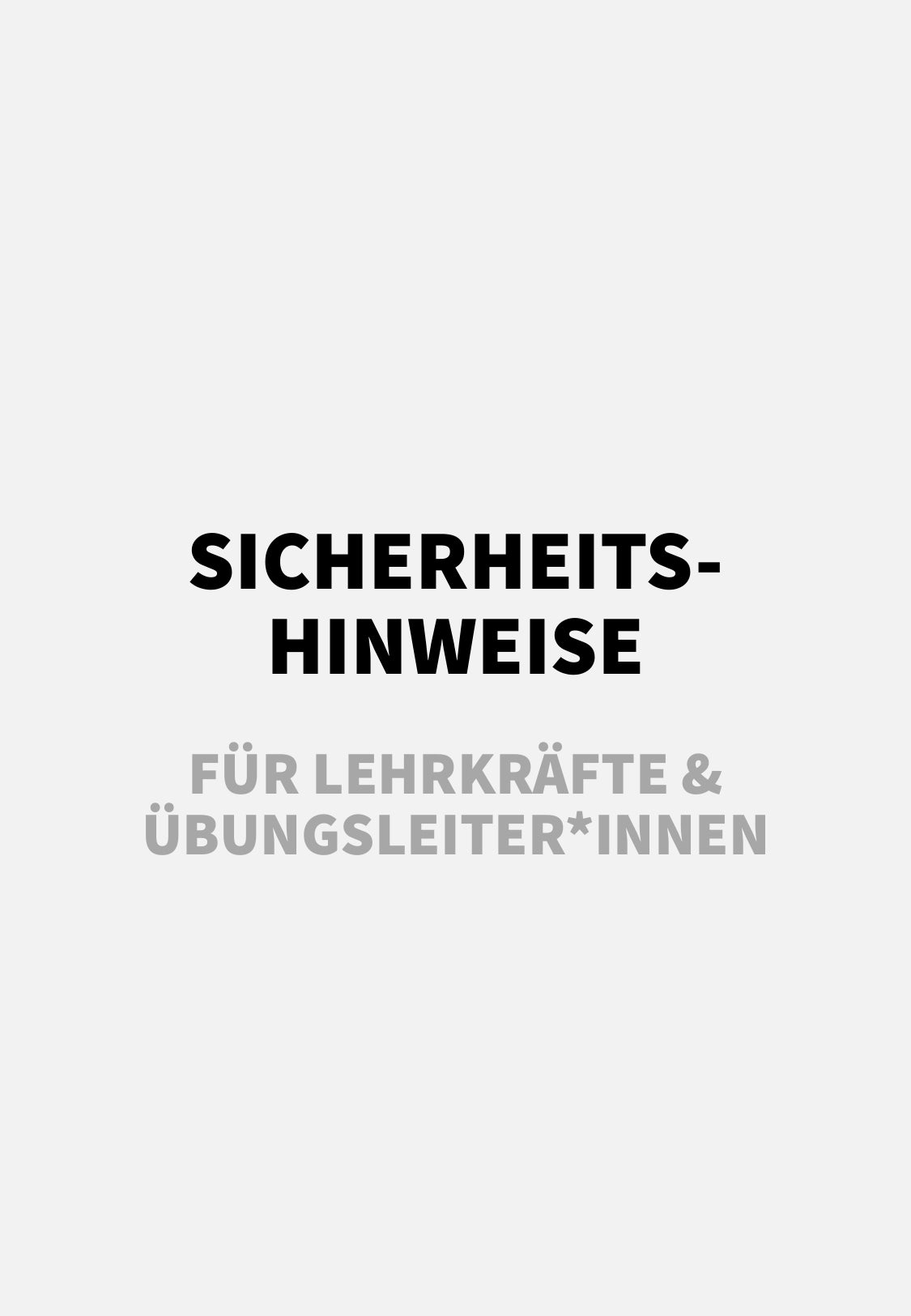 Geräteführerschein: Bildkarten & Begleitmaterial für den Sportunterricht