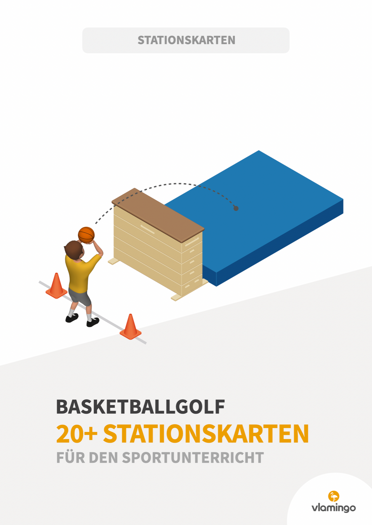 Basketballgolf: 20+ Stationskarten für den Sportunterricht