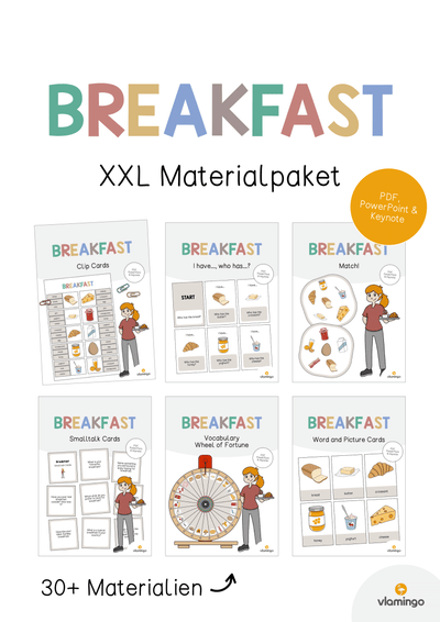 Breakfast / Frühstück: XXL Materialpaket für den Englischunterricht