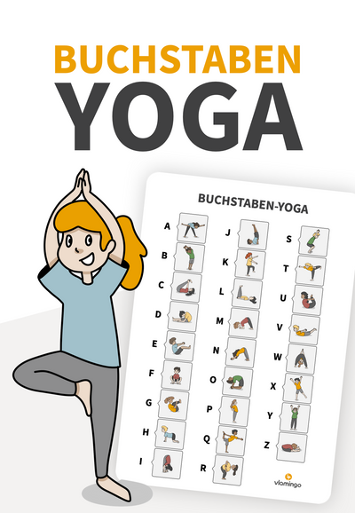 Buchstaben-Yoga für die Schule und zuhause