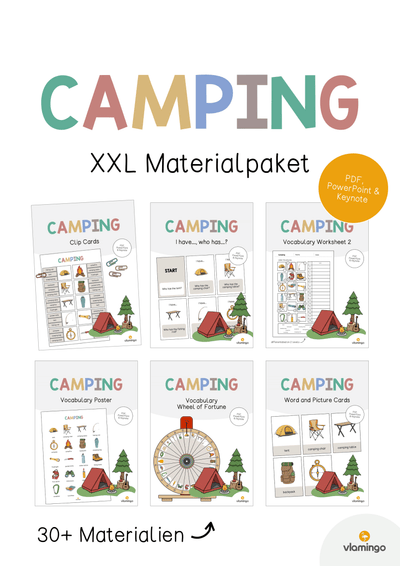 Camping: XXL Materialpaket für den Englischunterricht