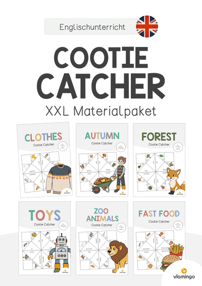 Cootie Catcher: XXL Materialpaket für den Englischunterricht