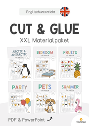 Cut and Glue: XXL Materialpaket für den Englischunterricht