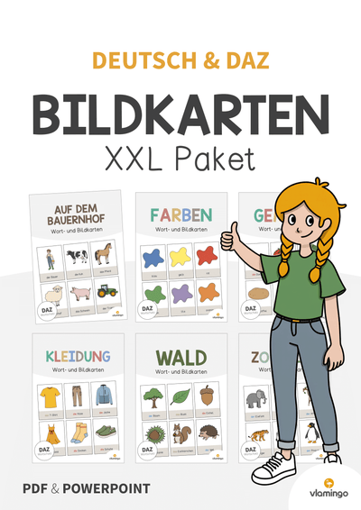 Wort- und Bildkarten: XXL Materialpaket für den DaZ & DaF-Unterricht
