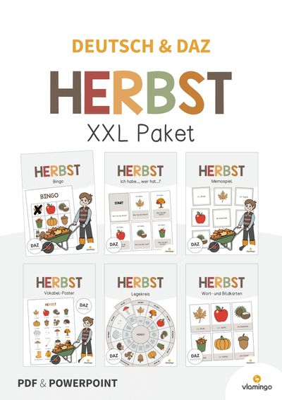 Herbst: XXL Materialpaket für DAZ / DAF / Deutsch