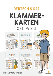 Klammerkarten: XXL Materialpaket für den DaZ & DaF-Unterricht