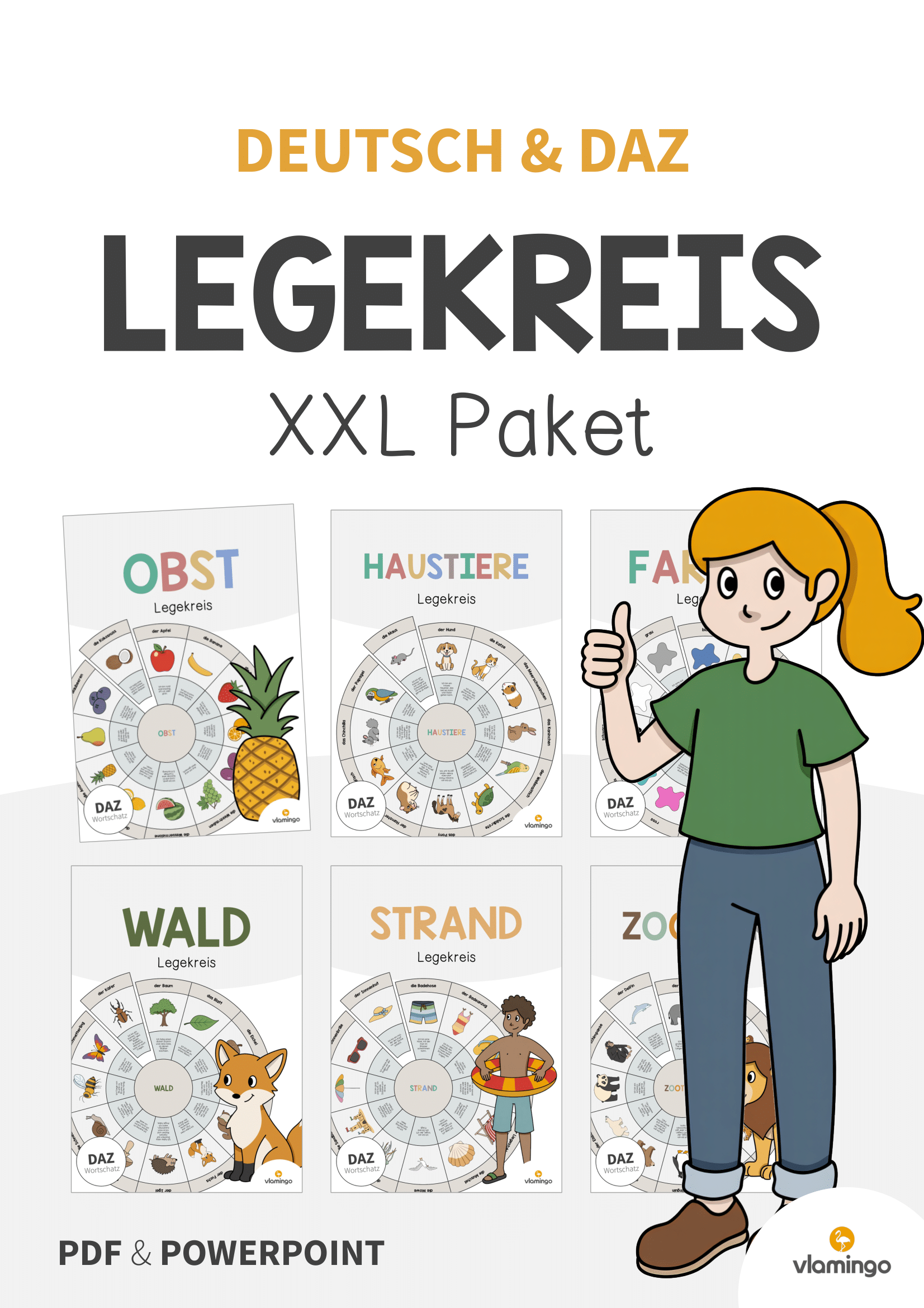 Legekreis: XXL Materialpaket für den DaZ & DaF-Unterricht