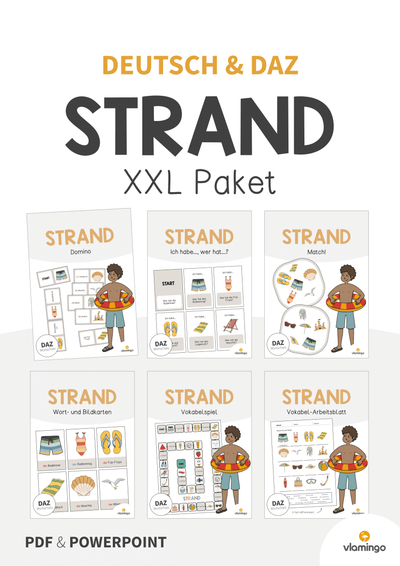 Strand: XXL Materialpaket für DAZ / DAF / Deutsch