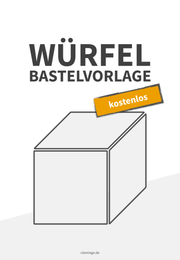 Würfel - Bastelvorlage (Würfelnetz) - vlamingo