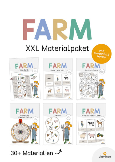 Farm / Bauernhof: XXL Materialpaket für den Englischunterricht