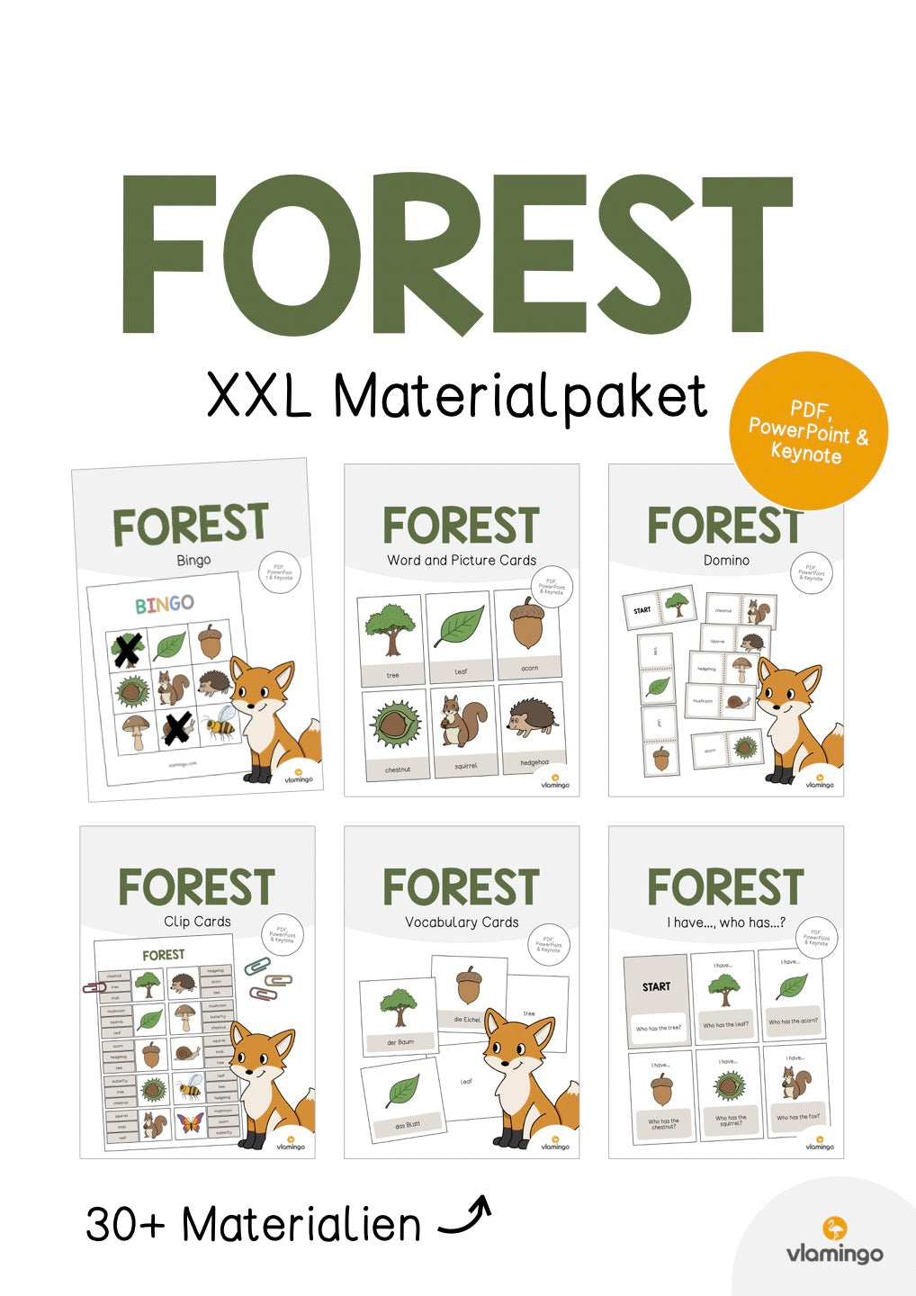 Forest / Wald: XXL Materialpaket für den Englischunterricht