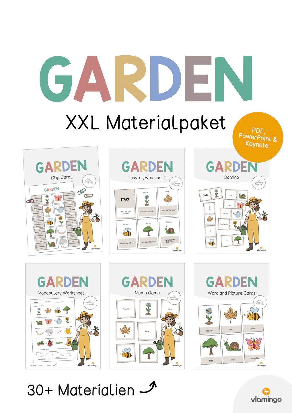 Garden / Garten: XXL Materialpaket für den Englischunterricht