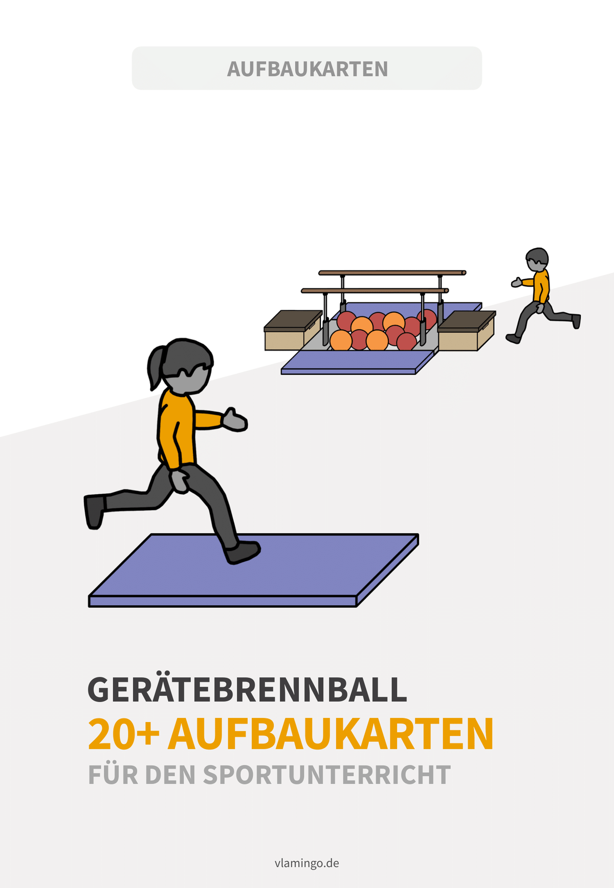 Gerätebrennball: 20+ Aufbaukarten für den Sportunterricht
