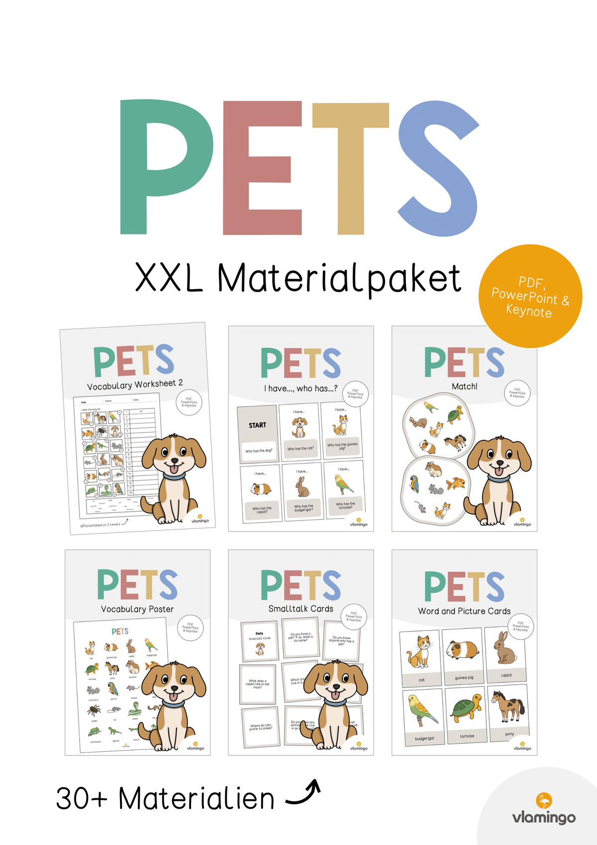 Pets: XXL Materialpaket für den Englischunterricht (Haustiere)