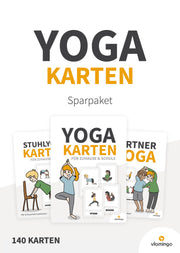 Sparpaket: 140 Yoga-Karten für Kinder (Kinderyoga)
