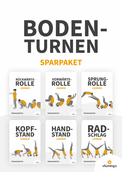 Sparpaket: Bodenturnen im Sportunterricht (Kopfstand, Handstand, Radschlag & Rollen)