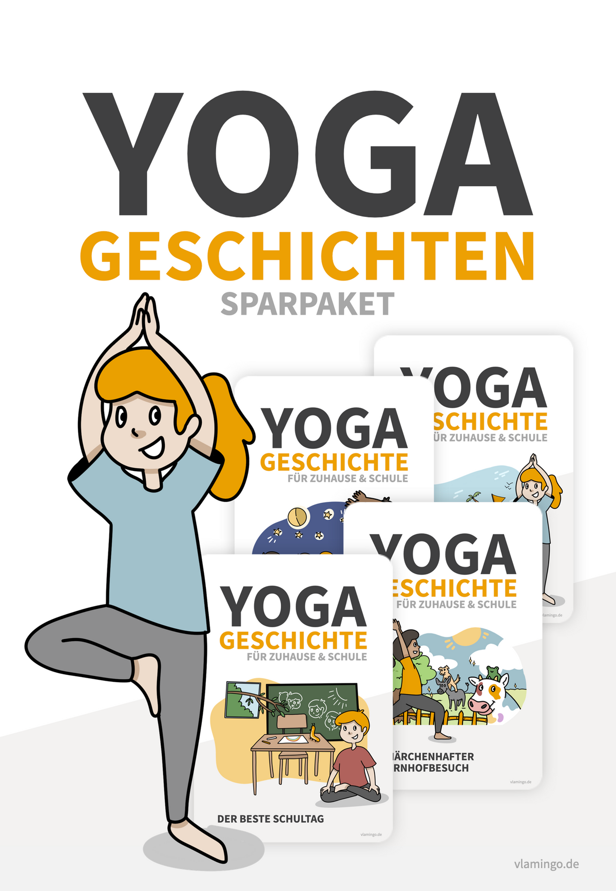 Sparpaket: Yoga-Geschichten für Kinder (Kinderyoga)