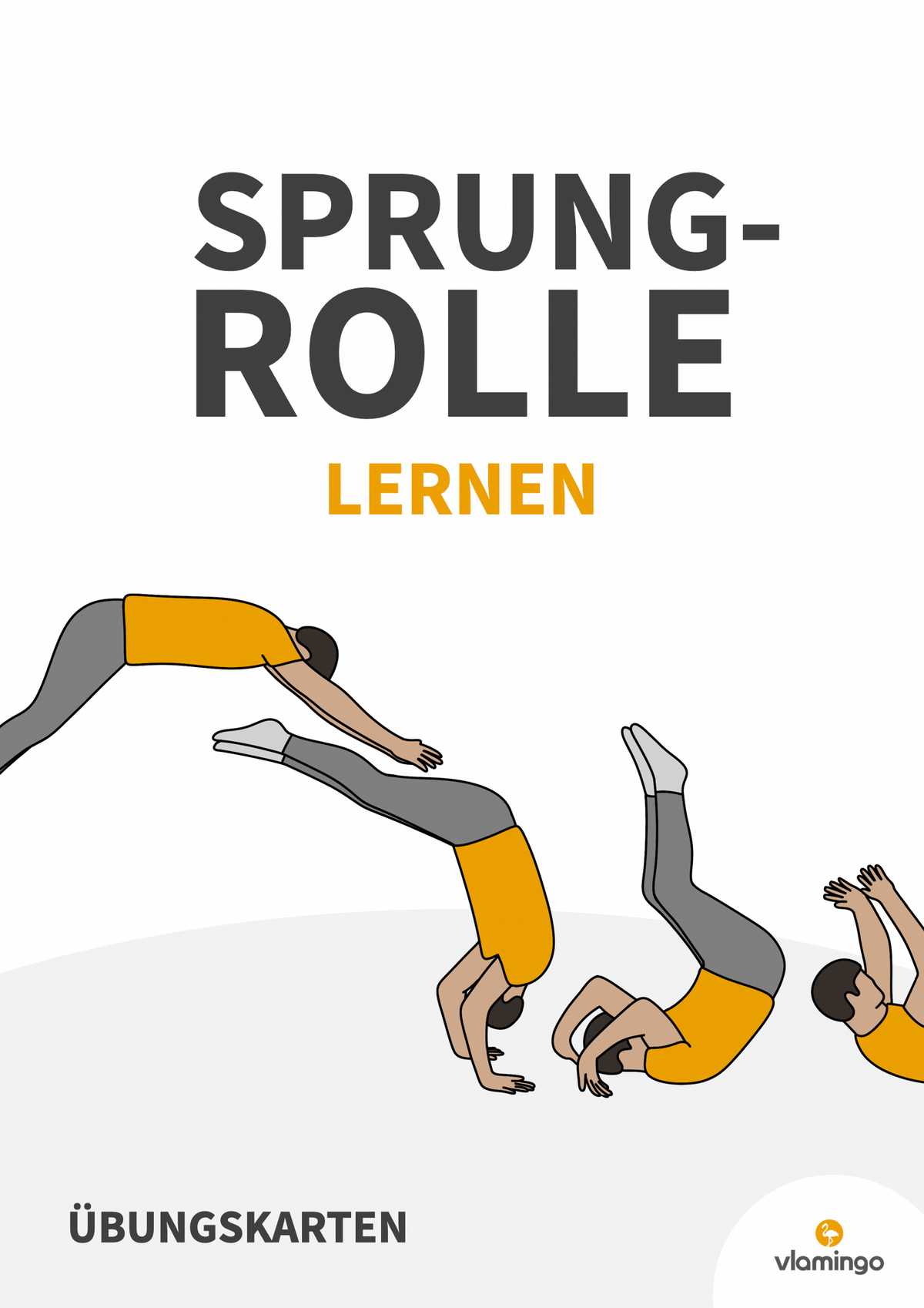 Sprungrolle: Übungskarten für den Sportunterricht