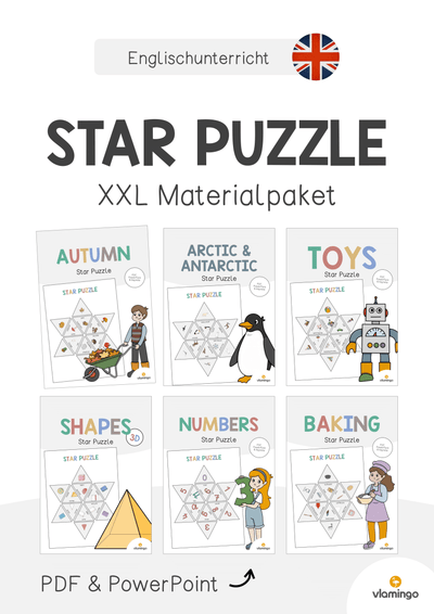 Star Puzzle: XXL Materialpaket für den Englischunterricht