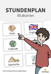 Stundenplan: 50+ Bildkarten für den Klassenraum