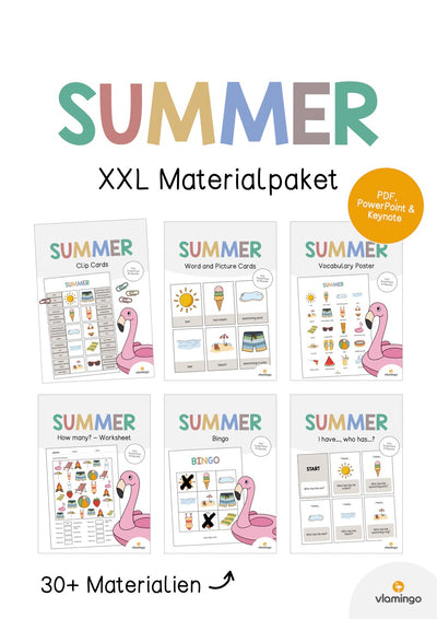 Summer / Sommer: XXL Materialpaket für den Englischunterricht