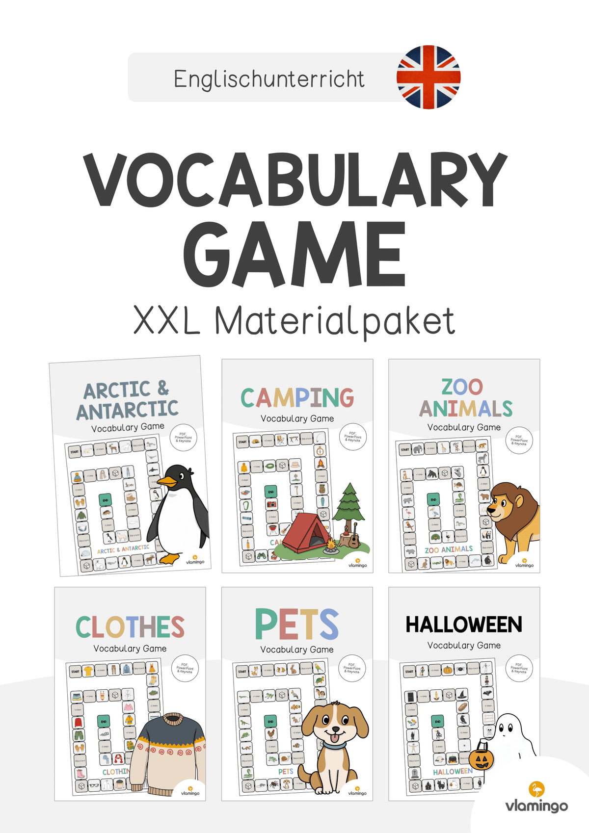 Vocabulary Game: XXL Materialpaket für den Englischunterricht