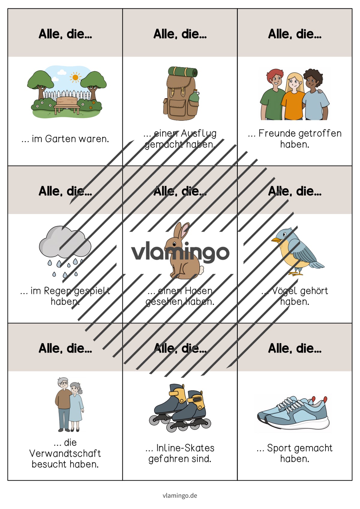 Alle, die... - Bewegungsspiel nach den Osterferien (Kindergarten & Schule)